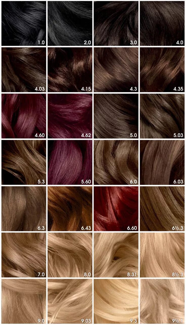 Краска для волос фото и название Olia 9-1/2.1 Lightest Cool Blonde 1 application Olia hair color, Hair color char