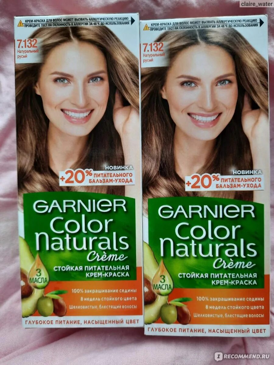 Краска для волос гарньер 7.132 фото Краска для волос Garnier Color naturals creme - "Из далматинца в натуральный рус