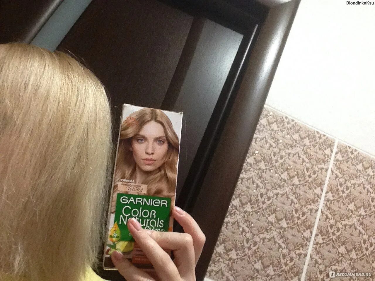 Краска для волос гарньер 9.132 фото Краска для волос Garnier Color naturals creme - "9.132 новинка Натуральный блонд
