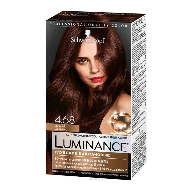 Краска шоколадных оттенков фото LUMINANCE Краска для волос № 4.68 Пряный шоколад от SCHWARZKOPF