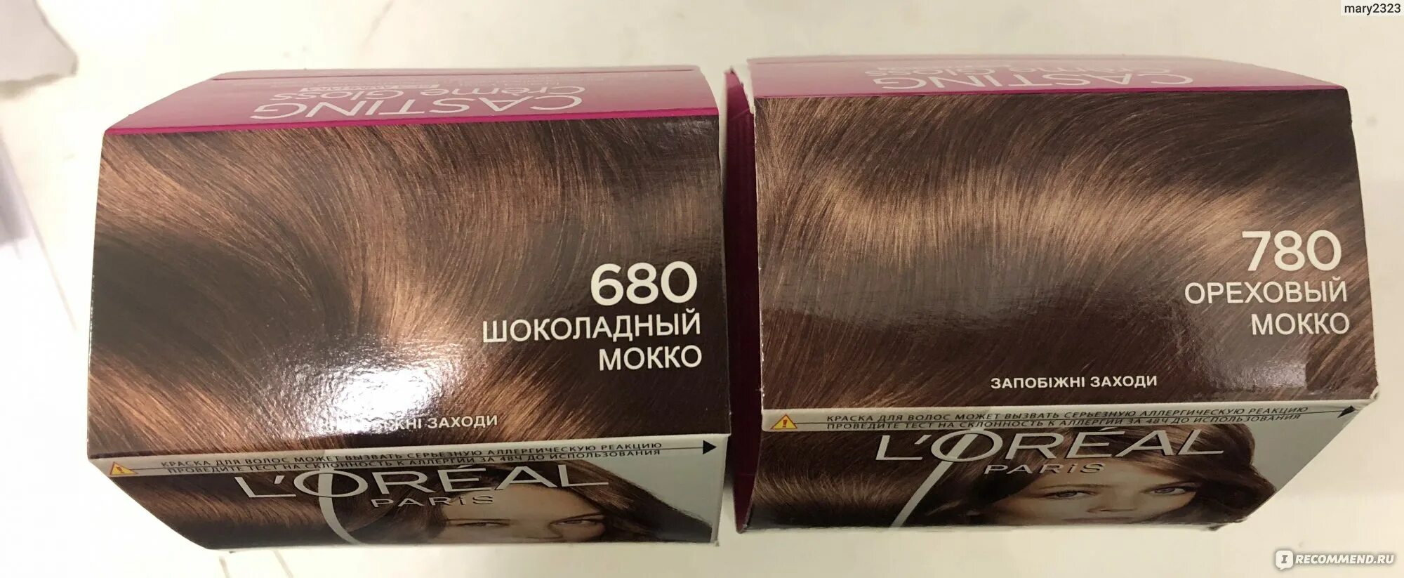 Краска цвета мокко фото Краска для волос L'Oreal Paris CASTING Creme Gloss - "412 Какао со льдом на рыже