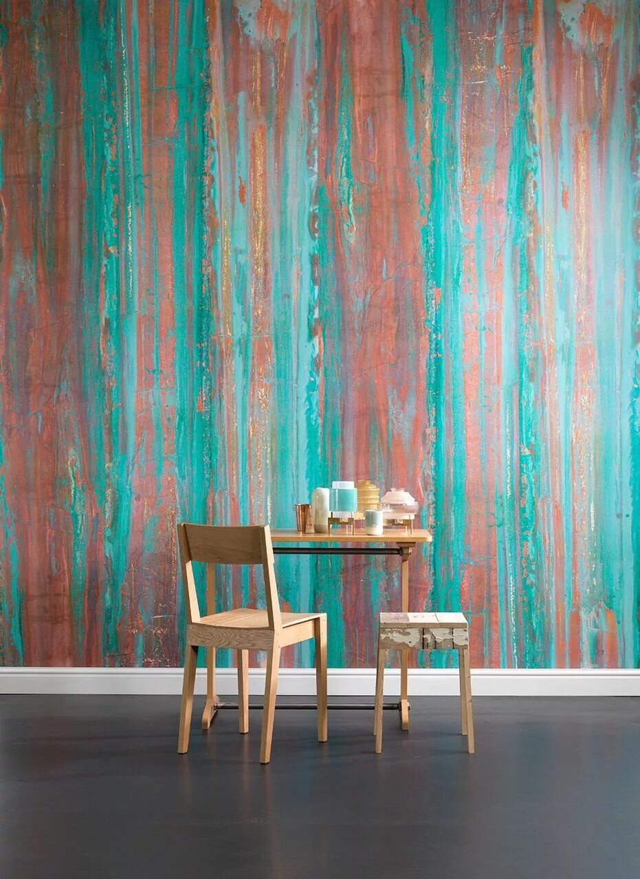 Краска вместо обоев фото Spoiled Copper Wallpaper by Piet Hein Eek Lab Copper wallpaper, Piet hein eek, T