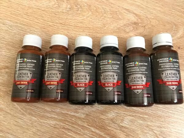 Краски для кожи фото полиуретановая краска для кожи - черная