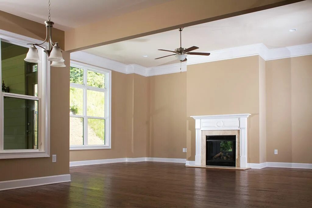 Краски для стен и потолка интерьер Interior Painting - choosing the right colors Beige living room walls, Interior 