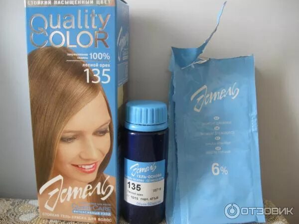 Краски эстель фото упаковок Отзыв о Гель-краска для волос Эстель Quality Color Не подозревала, что купила!