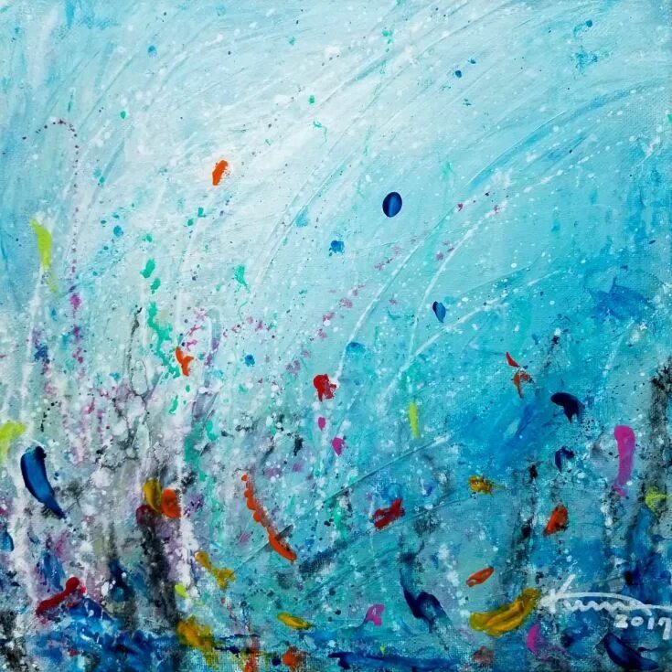 Краски моря фото Buy Under the Sea, Acrylic painting by Kume Bryant on Artfinder. Discover thousa