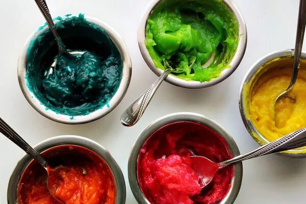 Краски своими руками в домашних условиях DIY Edible Fingerpaint Diy edible, Diy edible crafts, Finger painting