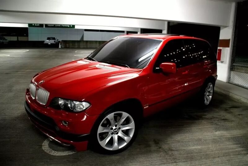 Красная 53 фото Продажа передняя губа 4.8 для ДОРЕСТАЙЛИНГА. - BMW X5 (E53), 4,4 л, 1999 года ст