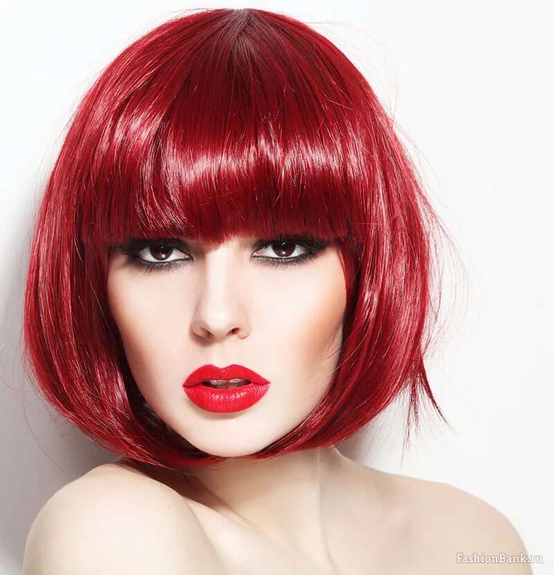 Красная челка фото Фотографии :: Юлия Волкова :: :: FashionBank