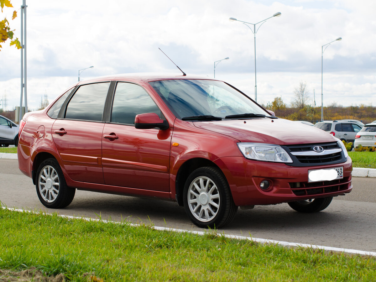 Красная гранта фото Купить б/у Lada (ВАЗ) Granta I 1.6 MT (98 л.с.) бензин механика в Тольятти: крас