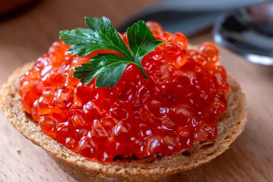 Красная икра фото Икра Кеты красная (Pink Salmon Caviar) 200гр в стеклянной банке Винный бутик "Da