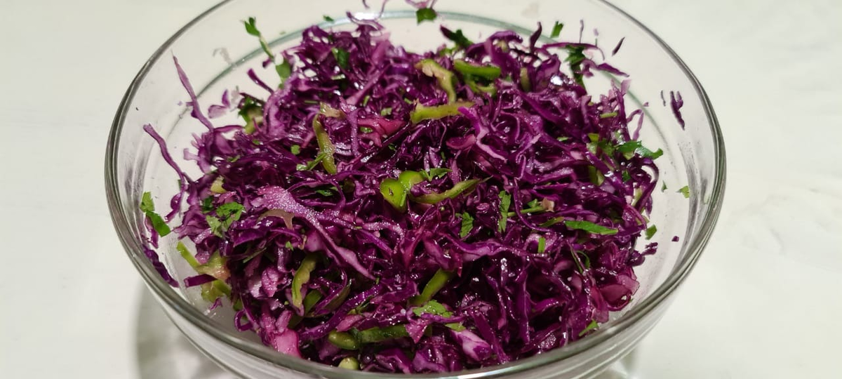 Красная капуста фото рецепты Простой вкусный салат из краснокочанной капусты. Попробовав один раз, стала гото