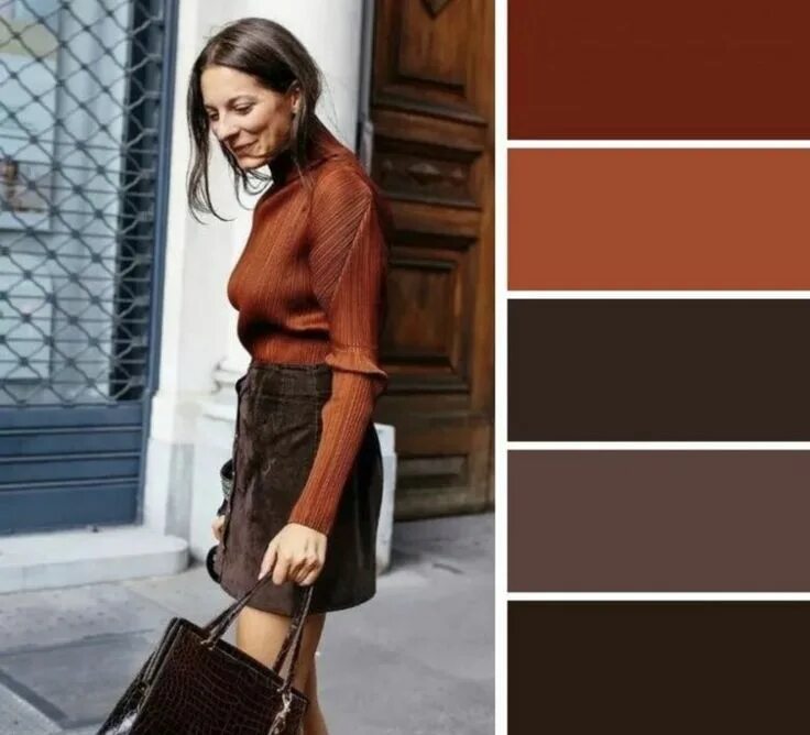 Красно коричневый цвет сочетание в одежде Pin on Herbst Farbtyp & Pear bodyform Deep autumn color palette, Autumn color pa