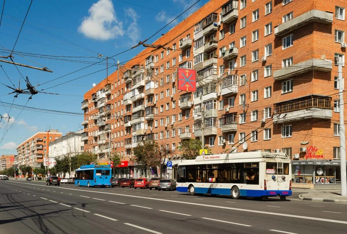 Красноармейский проспект 10 тула фото Тула - Троллейбусные линии - Фото - Міський електротранспорт