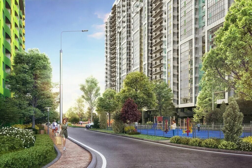 Краснодар новостройки квартиры цены фото ZhK Fresh, housing complex, Krasnodar, ulitsa imeni Valeriya Gassiya, 4/7лит2 - 
