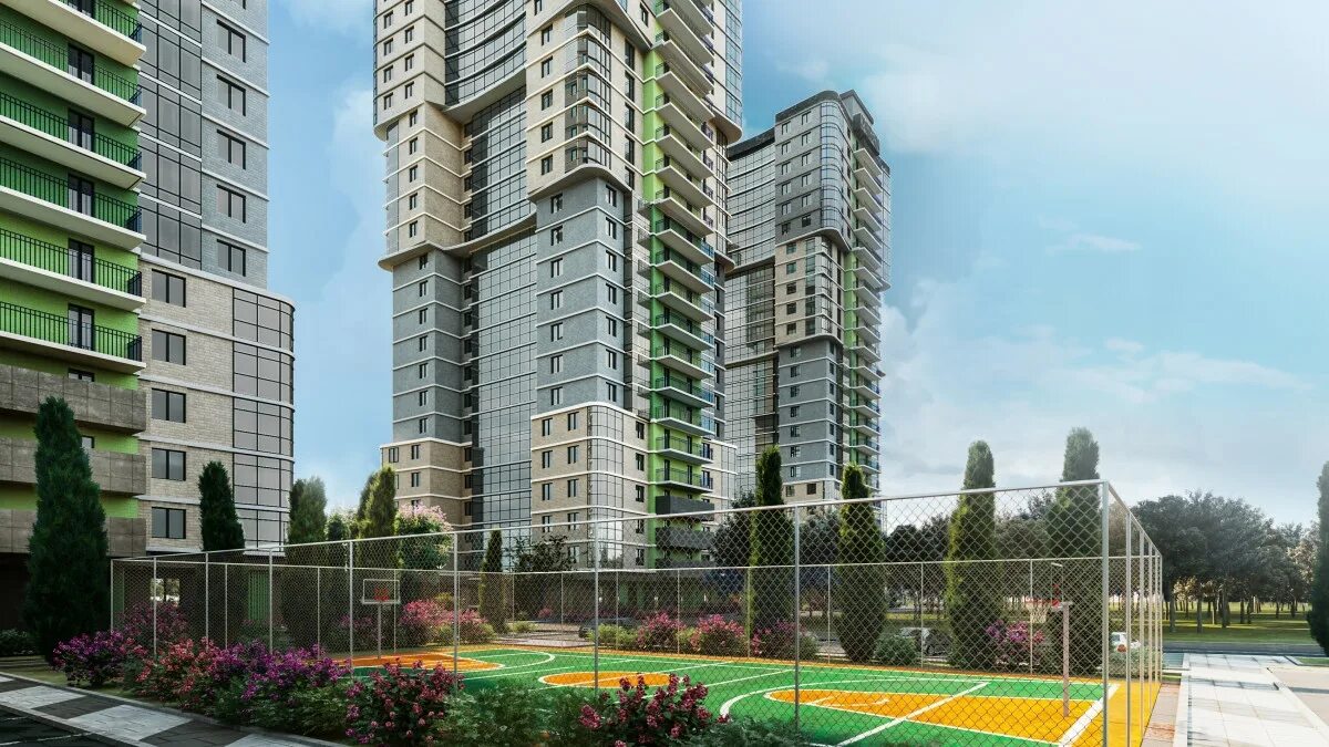 Краснодар новостройки от застройщика фото Купить студию, 23.26 м² по адресу муниципальное образование Краснодар, посёлок Б
