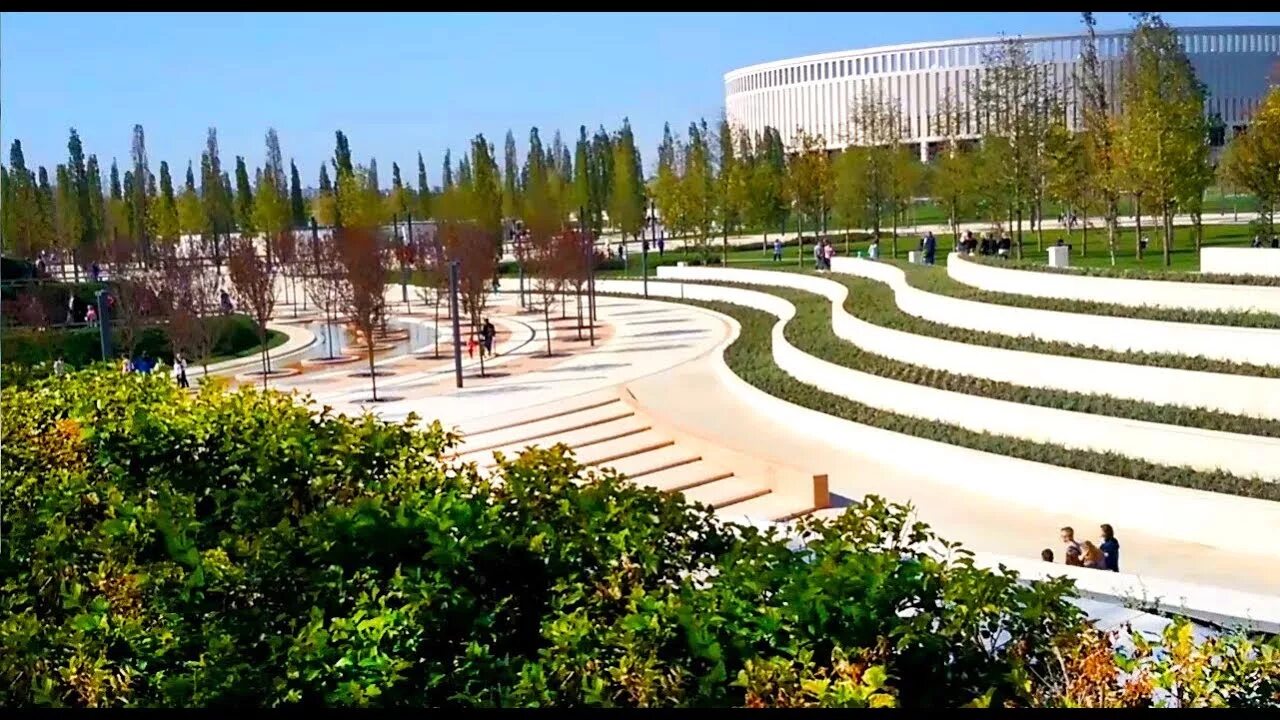 Краснодар парк голицына фото сейчас как Парк Краснодар. Новый парк Галицкого у стадиона ФК Краснодар Новое видео. - YouT