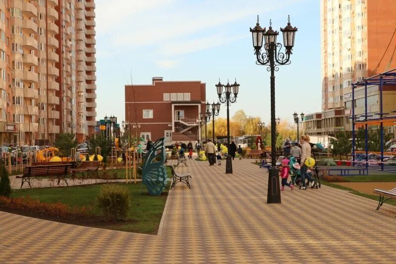 Краснодар прикубанский район фото В краснодарском микрорайоне "Панорама" появился новый бульвар :: Krd.ru