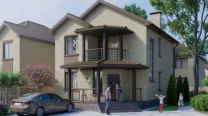 Краснодар продажа домов недорого фото Купить Дом 115 м² в Краснодаре в КП Вилланова (ID118)