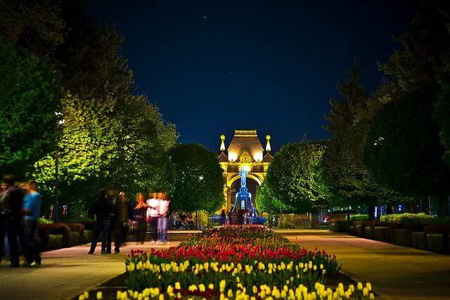 Краснодар вечером фото Krasnodar @night by Sergio Evsyukov Krasnodar, City, Sea port