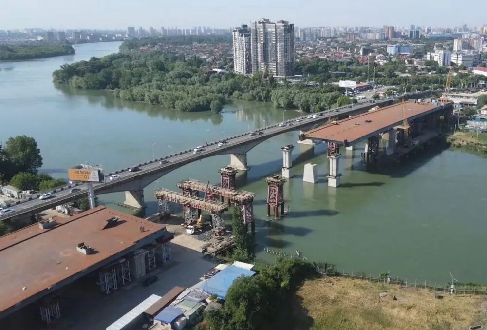 Краснодар яблоновский фото Вениамин Кондратьев: Яблоновский мост готов на 60