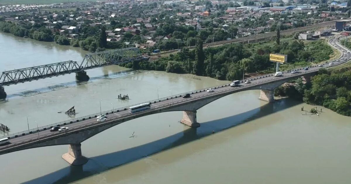 Краснодар яблоновский фото Строительство нового Яблоновского моста в Краснодаре оценили в ₽ 7,2 млрд - РБК