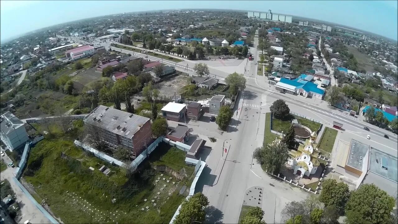 Краснодарский край станица красноармейская фото Улица Первомайская станица Тбилисская, съемка с квадрокоптера - YouTube