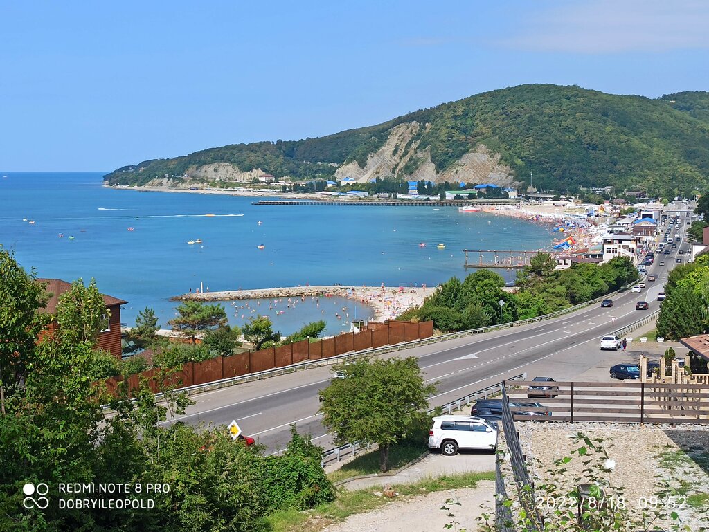 Краснодарский край золотой берег фото Панорама: Пляж, пляж, Краснодарский край, Туапсинский муниципальный округ, село 