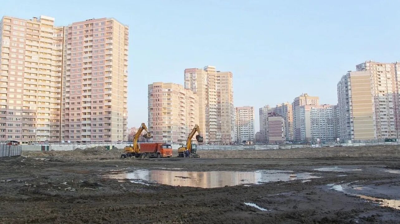 Краснодог ул куйбышева 2 школьный микрорайон фото В микрорайоне Гидростроителей Краснодара стартовало строительство новой школы на