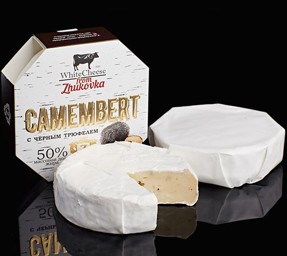 Красное белое сыры фото Камамбер с черным трюфелем 125 гр. Cheese, Camembert cheese, Camembert