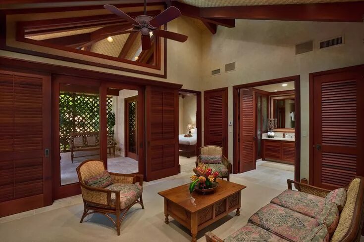 Красное дерево сочетание цветов в интерьере patio door coverings Living Room Tropical with Bali style bedroom sitting House 