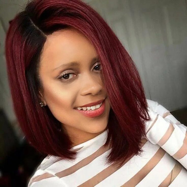 Красное каре фото Buyed from android app Short red hair, Dark red hair color, Red bob hair