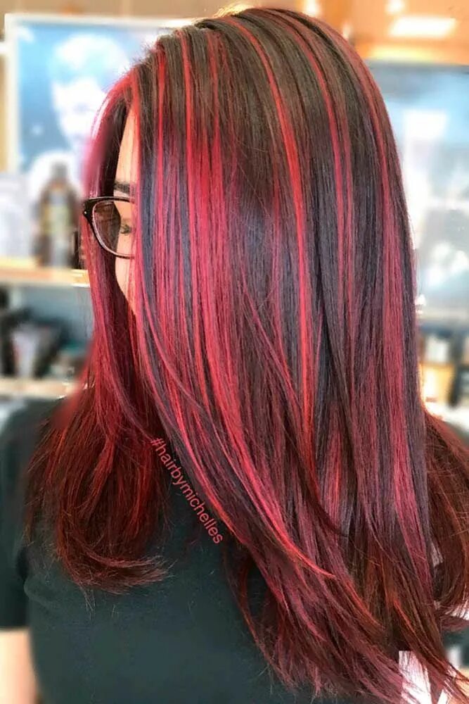 Красное мелирование на темные волосы фото 70+ Charming And Chic Options For Brown Hair With Highlights Brown hair with hig