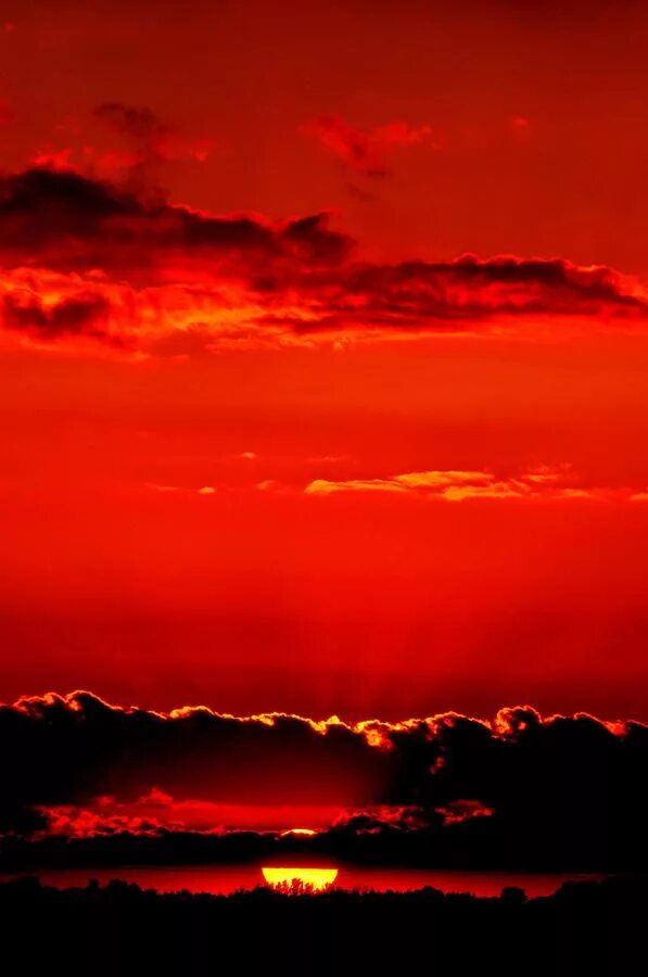 Красное небо фото ✮ A Magnificent Sunset Red sunset, Beautiful sunset, Sunset