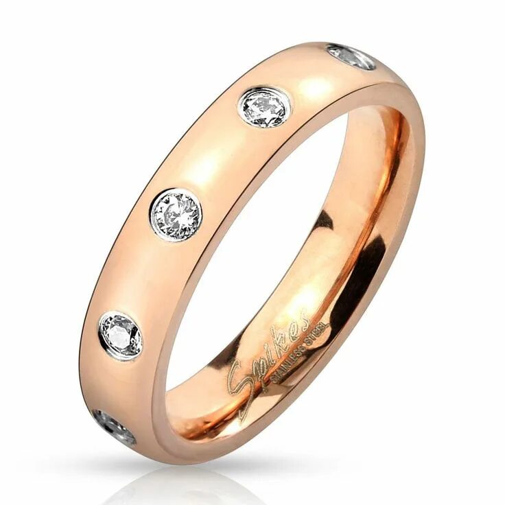 Красное золото фото кольцо Gem Set Rose Gold IP Ring, Women's Products Rings, Engagement rings, Wedding rin