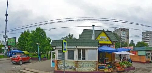 Красногорск 50 лет октября 12 фото Панорама: Киоск фастфудной продукции, быстрое питание, Железнодорожная ул., 2/37
