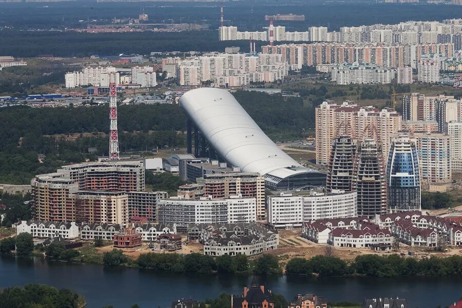 Красногорск московская область фото Несколько фотографий Павшинская Пойма с вертолета - Павшинская пойма "Микрорайон