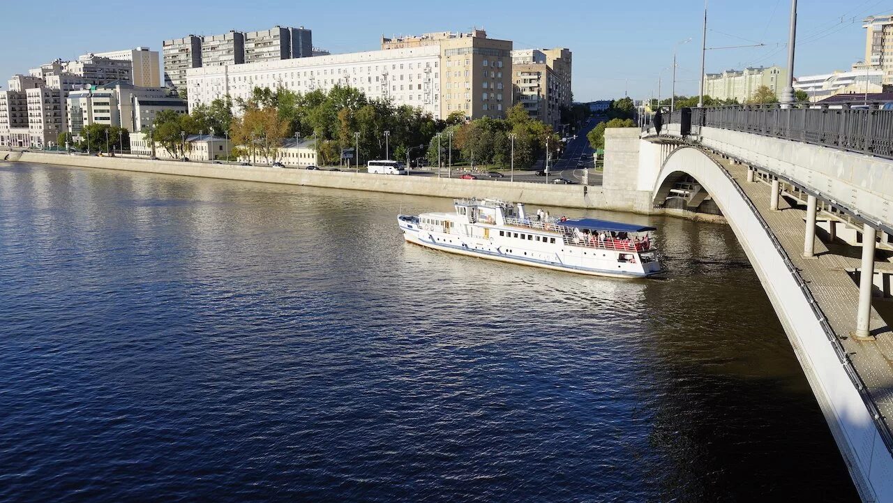 Краснохолмская набережная фото причал Садовое кольцо, вид на Москва реку, на Гончарную набережную, на Большой Краснохо