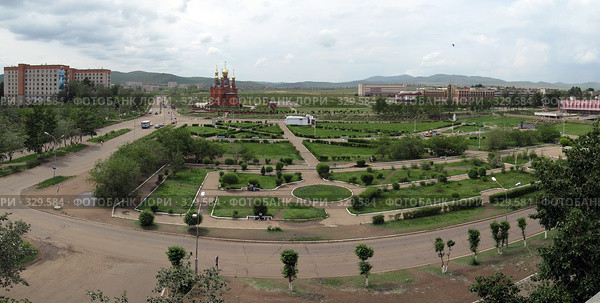 Краснокаменск фото города Город Краснокаменск панорама (2008 год). Редакционное фото № 329584, фотограф Ге