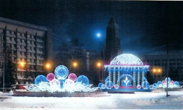 Красноярск 2020 фото Красноярск засияет новыми праздничными огнями Праздничные огни, Декабрь