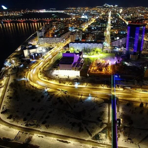 Красноярск 2020 фото Вечерний город #photo@pr.mira #one_shot@pr.mira Сфотографировал copter24. 2020 П
