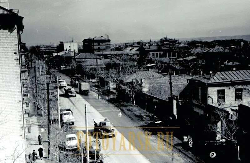 Красноярск 60 годы фото 1966 год. Фрагмент ул. К. Маркса от ул. Кирова до ул. ... Я живу В Красноярске Ф