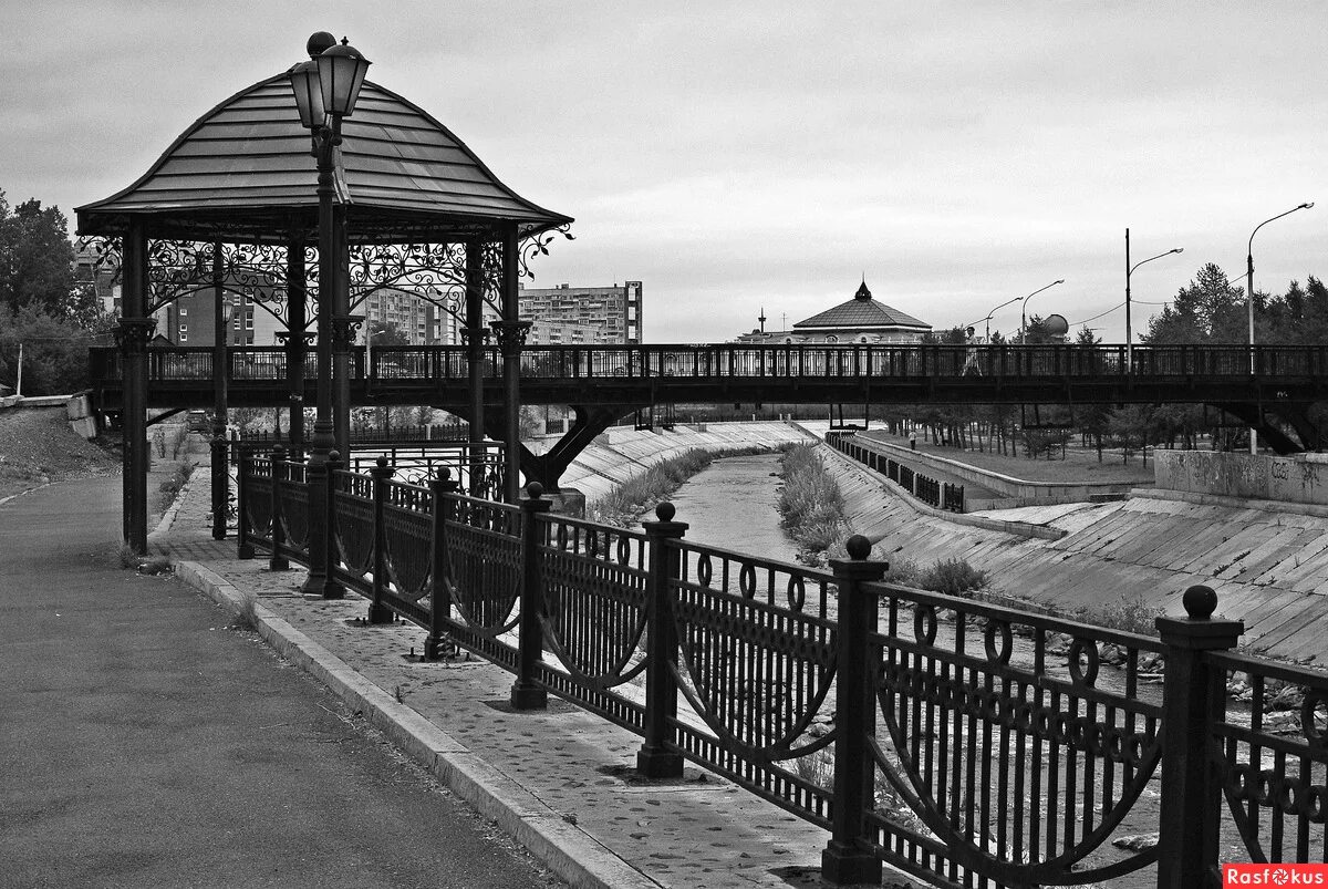 Красноярск черно белое фото Фото: Набережная р.Кача , г.Красноярск. Пейзажный фотограф Владимир Cтепанов. Го