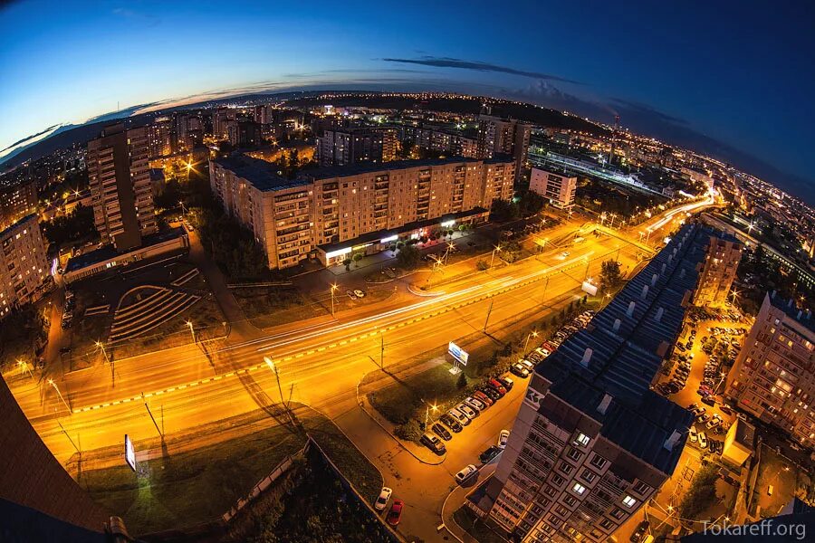 Красноярск фото спутник Вид на ночной Красноярск с копыловского недостроя - Сергей Токарев - LiveJournal