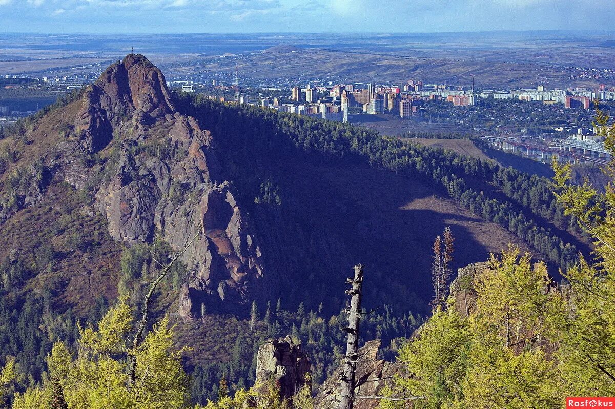 Красноярск горы фото Фото: Вид на Такмак и Красноярск с Китайской Стенки. Фотограф путешественник Wol