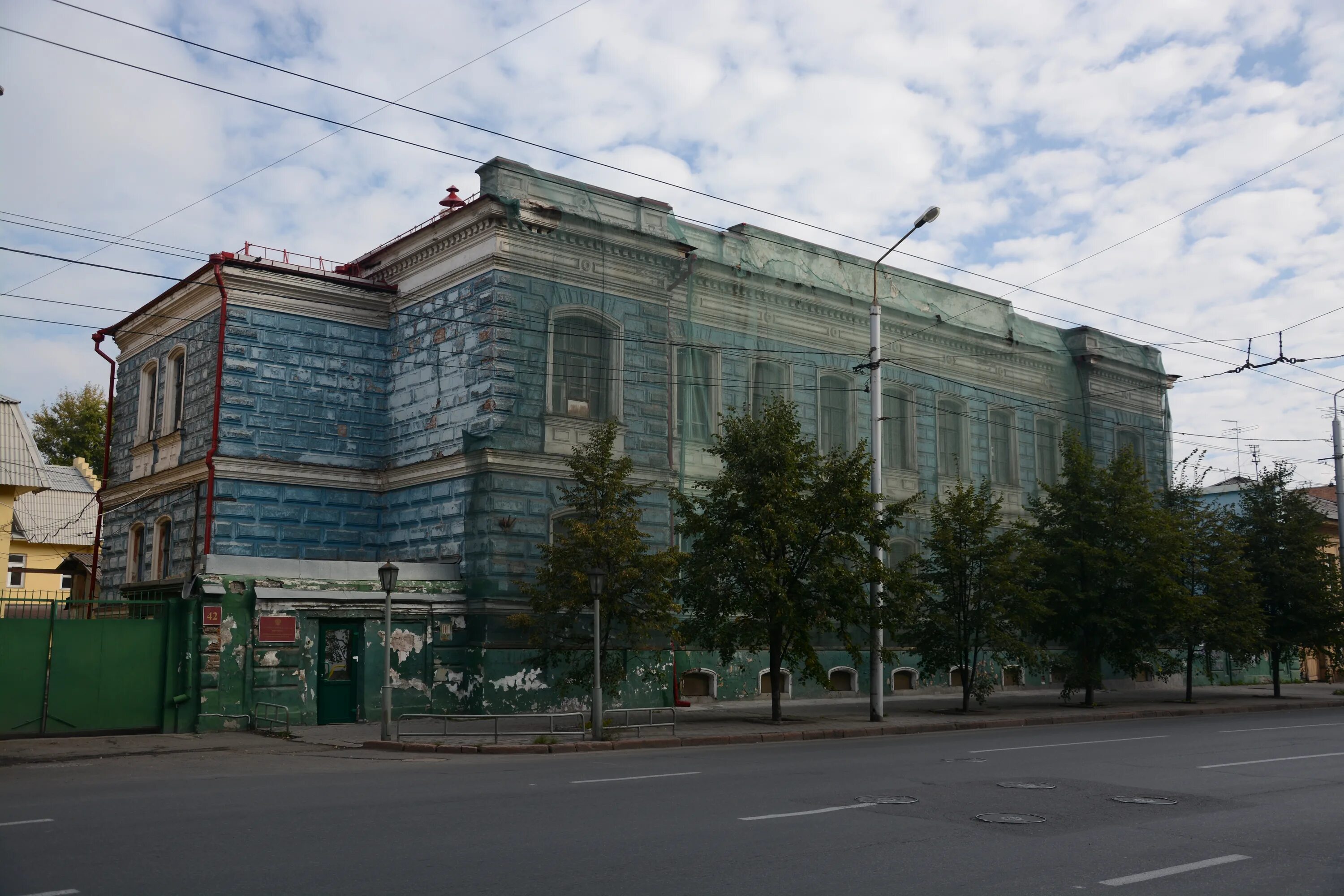Красноярск карла маркса фото File:Карла Маркса, 42 (здание в процессе реставрации).JPG - Wikimedia Commons