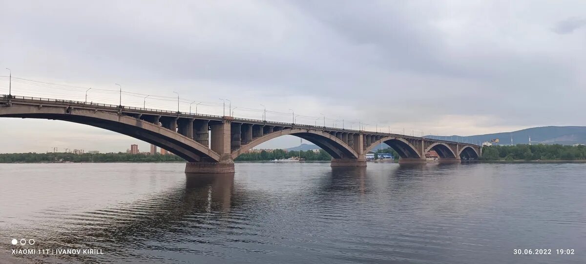 Красноярск мост через енисей фото Просто мост через Енисей, Красноярск Пикабу