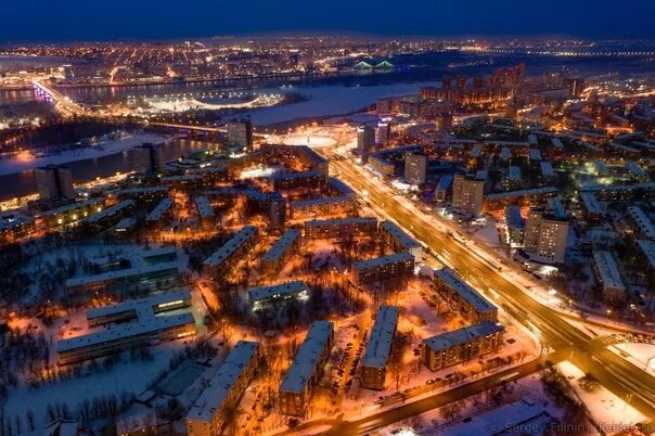 Красноярск новости фото Район Предмостной площади с высоты птичьего полёта Фото: Сергей Филинин #Красноя