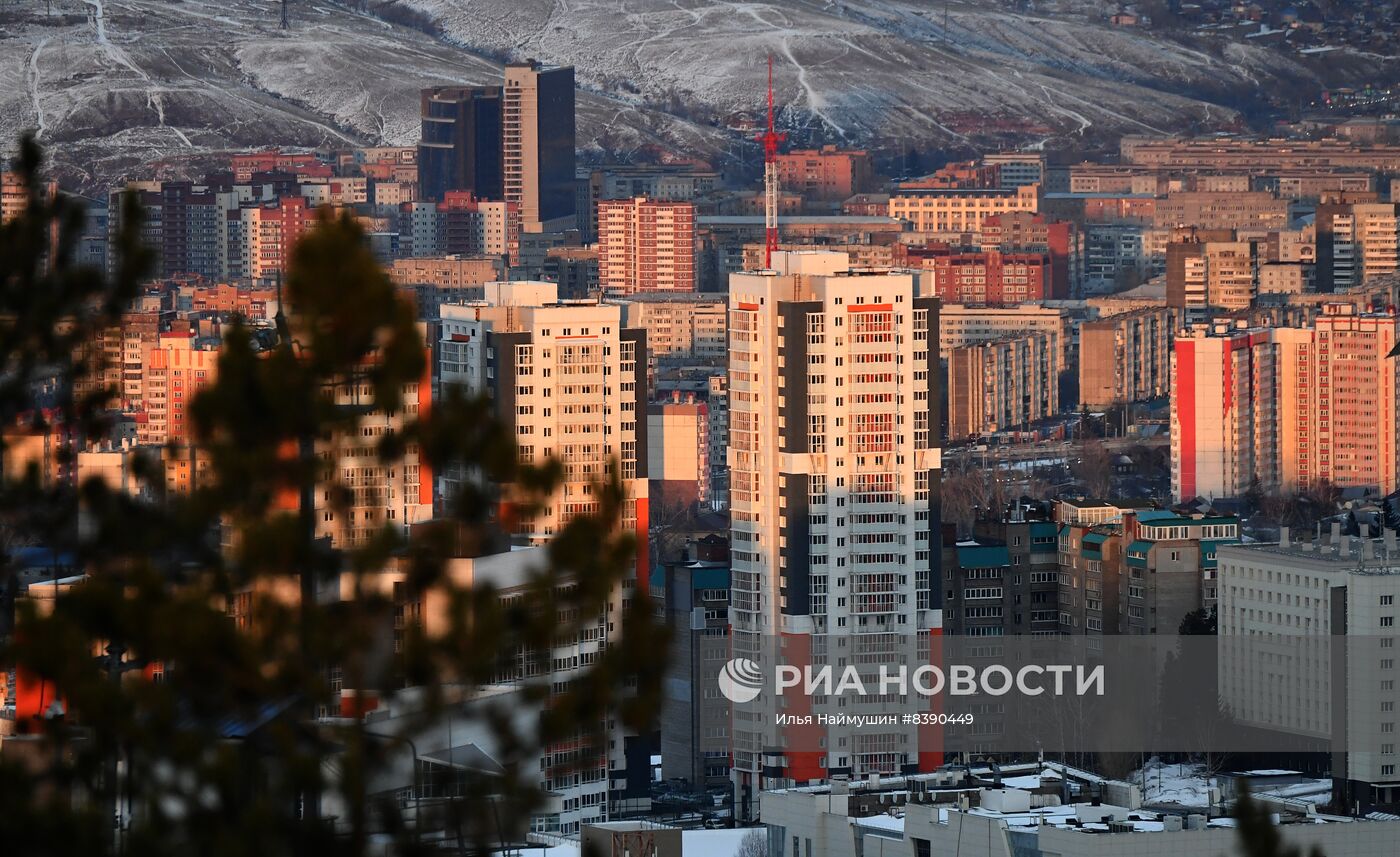 Красноярск новости фото Смотровая площадка на Николаевской сопке в Красноярске РИА Новости Медиабанк