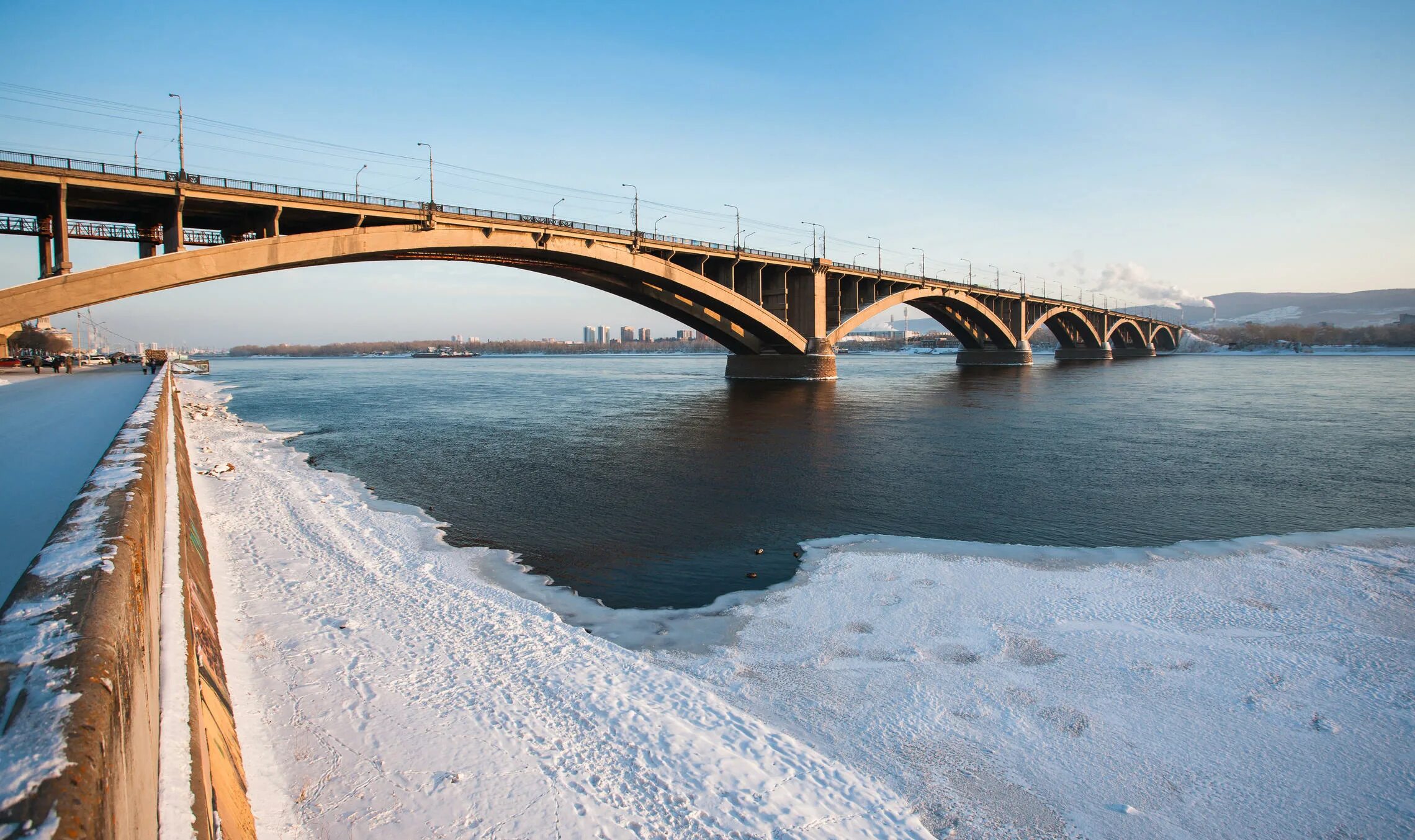 Красноярск обои фото Коммунальный мост Фотосайт СуперСнимки.Ру